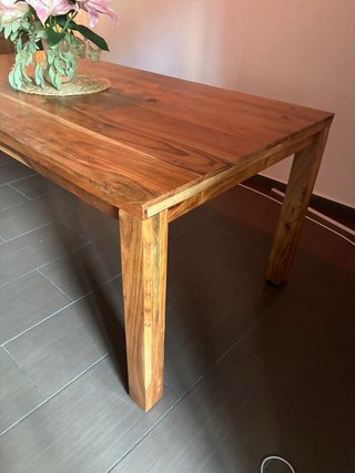 Mesa de comedor de madera 90x180