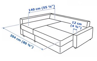 Sofá Cama IKEA FRIHETEN Gris