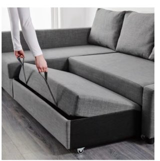 Sofá Cama IKEA FRIHETEN Gris
