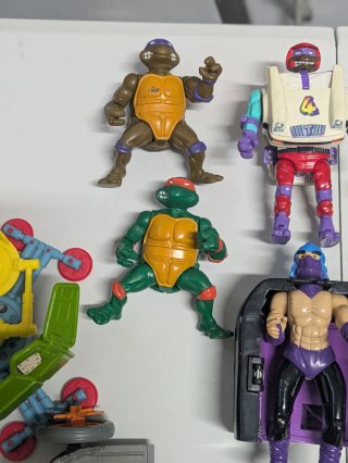 Lote Figuras y Vehículos Tortugas Ninja