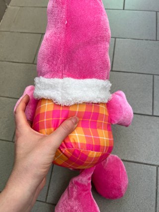 Gnomo di Natale Peluche Rosa