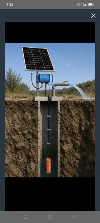 Bomba Solar Agua 30m + Panel