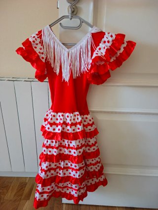 Vestido Flamenco Niña 2/3 Años