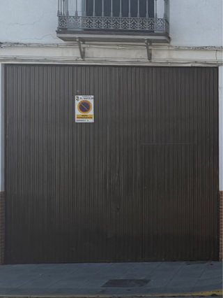 Puerta de garaje hierro 329x353cm
