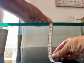 Mesa de cristal moderna