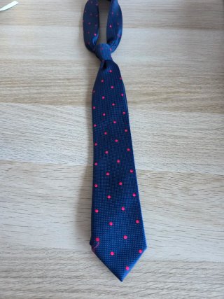 Corbata niño Álvaro Moreno azul lunares