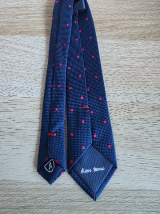 Corbata niño Álvaro Moreno azul lunares