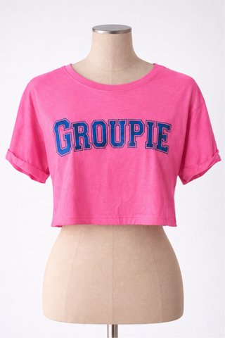 Crop top rosa Atmosphere "Groupie" | Talla L