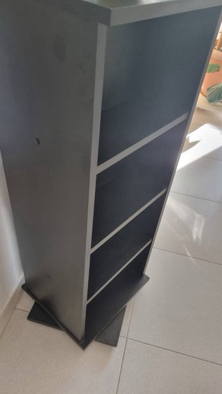 Mueble estantería CDs negra