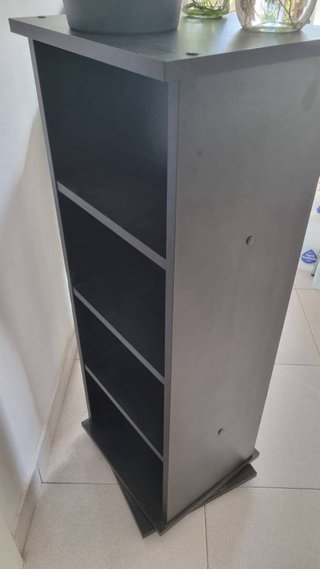 Mueble estantería CDs negra