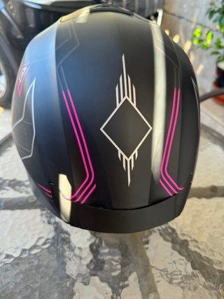 Casco Moto Scorpion Exo-391  T-S 56 cm Negro/Rosa