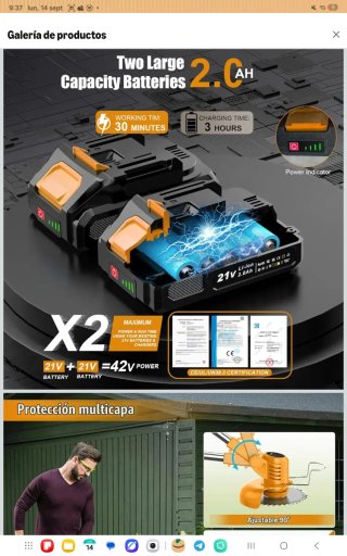 Desbrozadora a batería 21V nuevo a estrenar