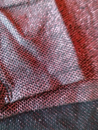 Jersey brillante morado y negro talla única