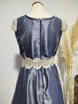 Conjunto Medieval/Cosplay Azul y Plateado