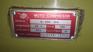 Compresor de aire Puska N-650-300  / Ocasion
