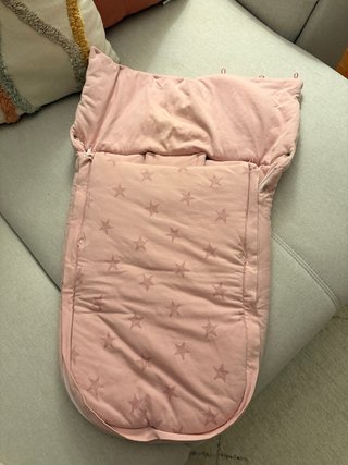 Saco para carrito de bebé rosa estrellas