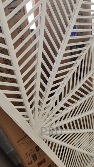 Testata Letto in Legno di Bambù Bianco
