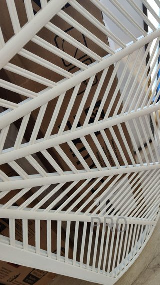 Testata Letto in Legno di Bambù Bianco