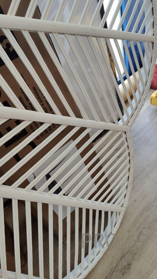 Testata Letto in Legno di Bambù Bianco