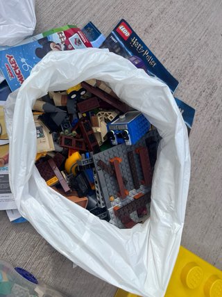 Piezas Lego diferentes montajes