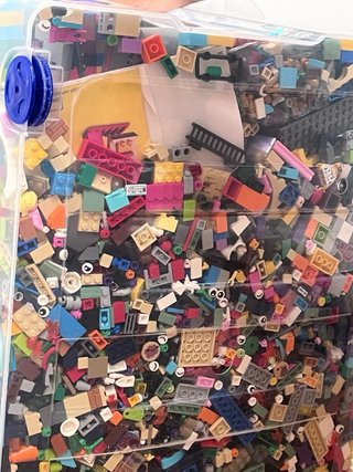 Piezas Lego diferentes montajes