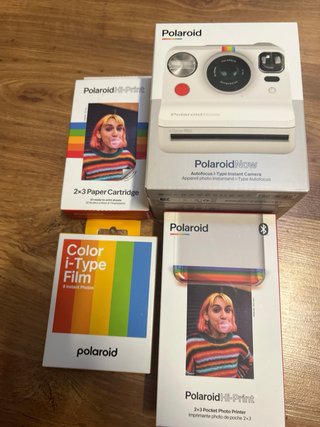 Pack Polaroid NUEVO: Cámara+impresora+papel+tinta