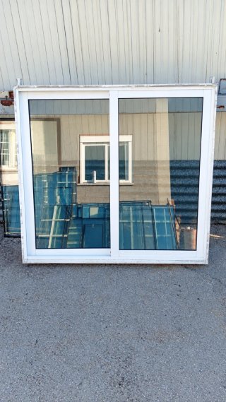 Ventana corredera aluminio Climalit blanca