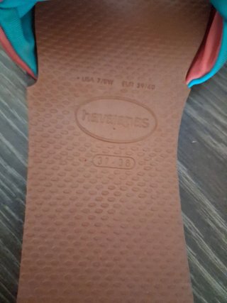 Havaianas rosa y turquesa Talla 37
