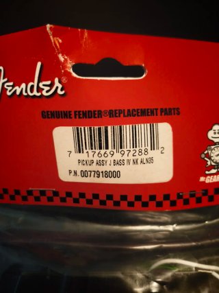 Pastillas Bajo Fender N3 Genuine