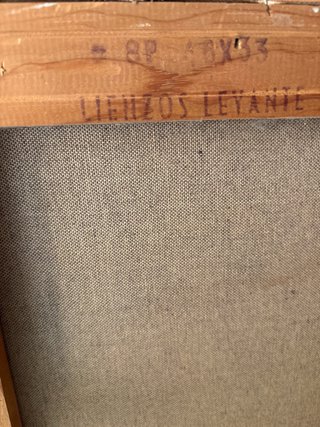 Lienzo al óleo paisaje Maluenda