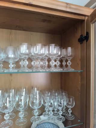 Copas de cristal de Bohemia