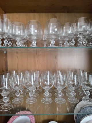 Copas de cristal de Bohemia