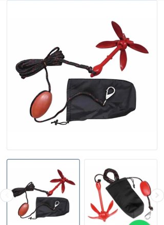 Ancla plegable para kayak/barca