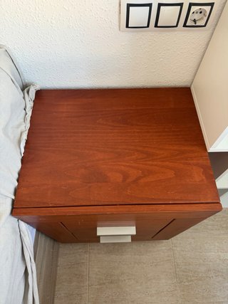 Pareja Mesitas Noche Madera
