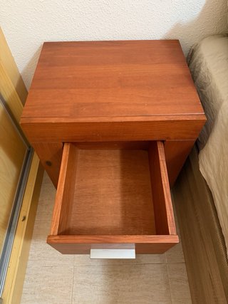 Pareja Mesitas Noche Madera