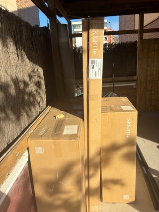 Conjunto mesa y sillas madera Acacia