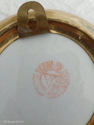 Piatto da parete decorativo in porcellana