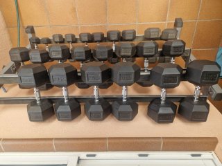 Rack de Mancuernas Hexagonales