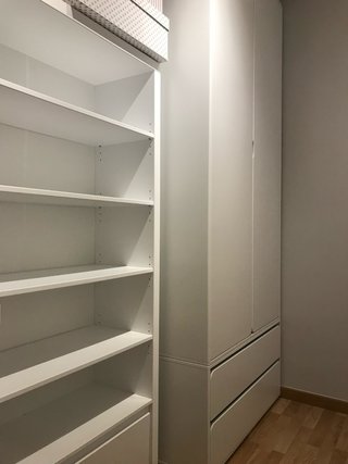 Cuna 140cm + Librería 84cm Lacado Blanco