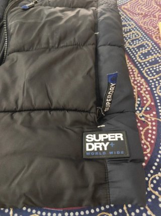 Chaleco Superdry Negro/Azul marino Talla M