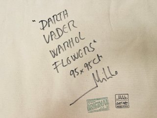 Lienzo MIKKO "Darth Vader Warhol Flowers"
