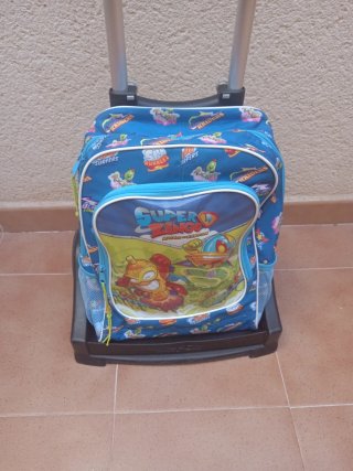 Mochila Super Zings con carro Safta
