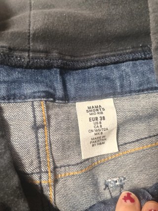 Shorts premamá vaqueros