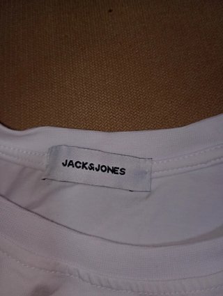 Camiseta Jack & Jones Blanca Manga Corta