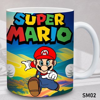 Tazza Super Mario Bros Bianca Ceramica