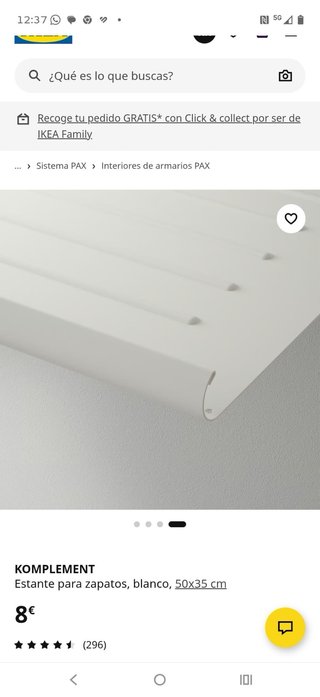 Estante Komplement IKEA 12571 Blanco Son 6