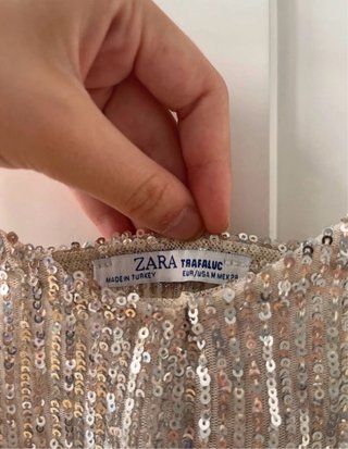 Top lentejuelas Zara