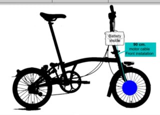 Kit para Brompton Bici Eléctrica CicloTEK