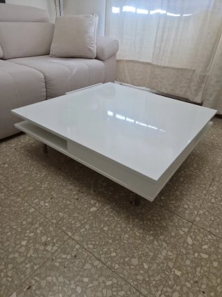 Mesa de centro blanca moderna