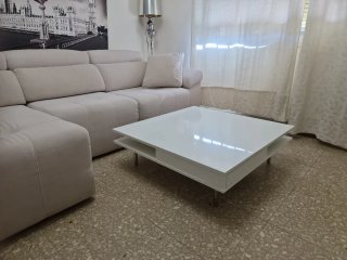 Mesa de centro blanca moderna
